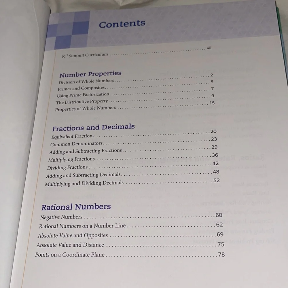 Math 6th grade homeschool textbook A Reference Guide - Picture 6 of 9